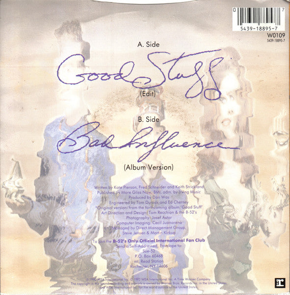 The B-52's : Good Stuff (7", Single, Pap)