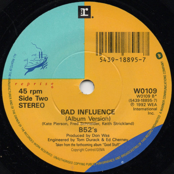 The B-52's : Good Stuff (7", Single, Pap)