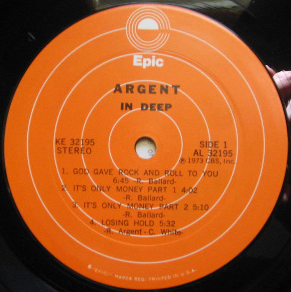 Argent : In Deep (LP, Album, RE)