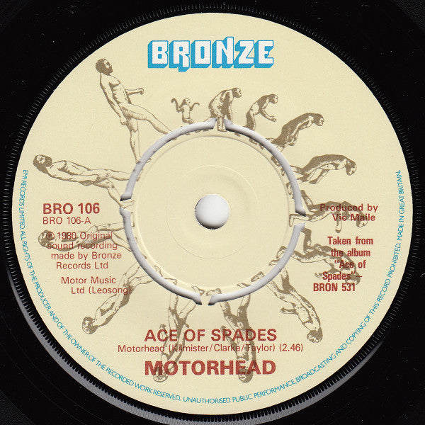 Motörhead : Ace Of Spades (7", Single, Pap)