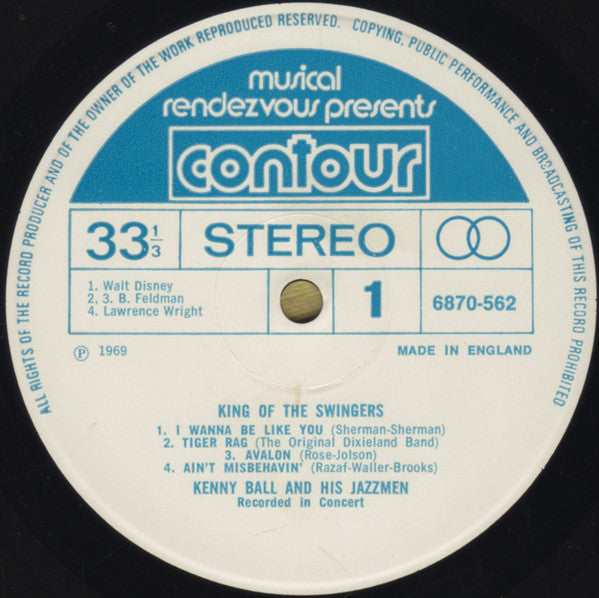 Kenny Ball And His Jazzmen : King Of The Swingers (LP, Album, Comp)