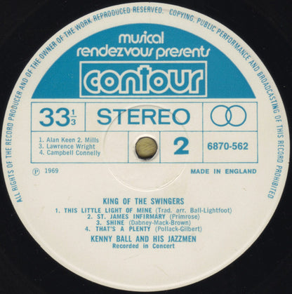 Kenny Ball And His Jazzmen : King Of The Swingers (LP, Album, Comp)