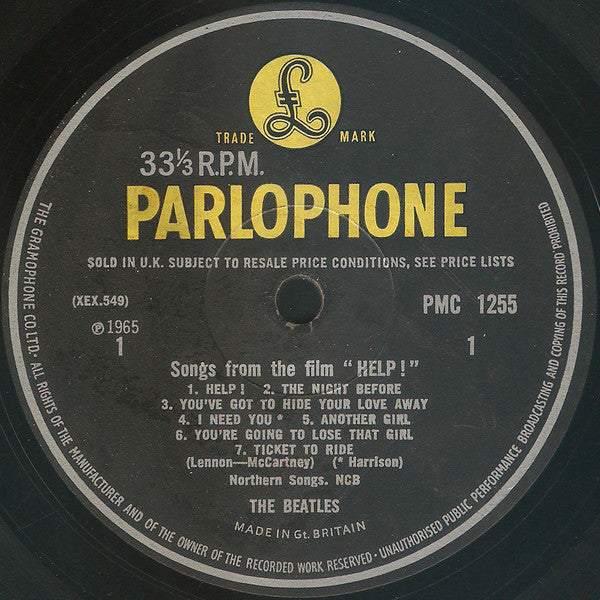 The Beatles : Help! (LP, Album, Mono)