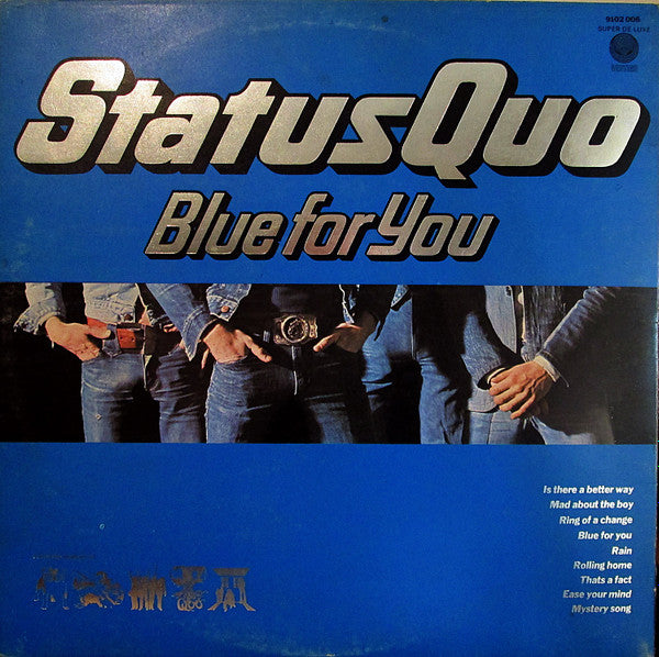 Status Quo : Blue For You (LP, Album, Gat)