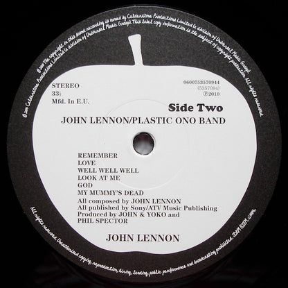 John Lennon / Plastic Ono Band* : John Lennon / Plastic Ono Band (LP, Album, RE, RM, 180)