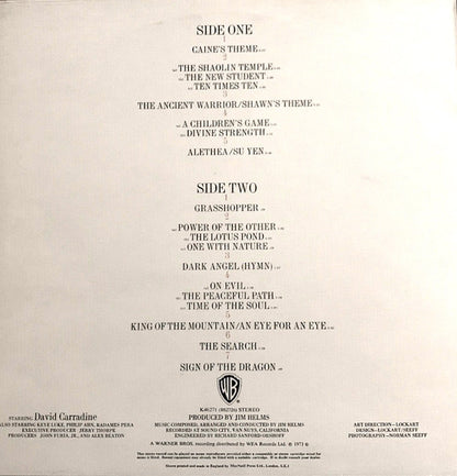 Jim Helms : Kung Fu - Music & Dialogue From The Warner Bros. T.V. Series (LP)