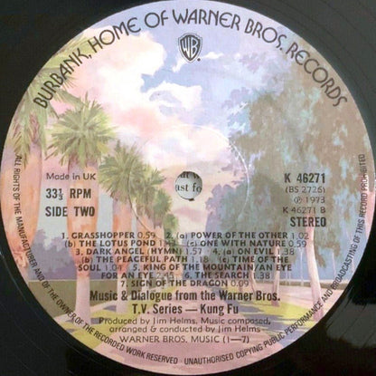 Jim Helms : Kung Fu - Music & Dialogue From The Warner Bros. T.V. Series (LP)