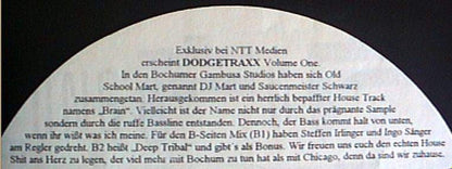 Schwarzmart : Dodge Traxx Volume 1 (12")