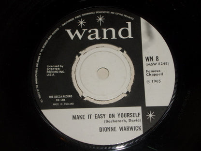 Dionne Warwick : Make It Easy On Yourself / Knowing When To Leave (7", Single)