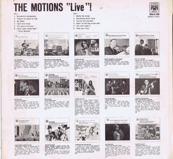 The Motions : Live! (LP, Album)