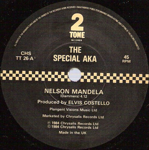 The Special AKA : Nelson Mandela c/w Break Down The Door! (7", Single, Pap)
