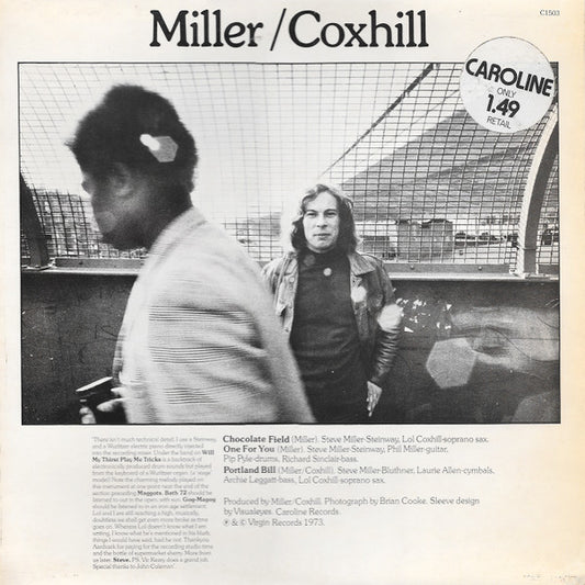 Lol Coxhill & Steve Miller (3) : Coxhill / Miller / Miller / Coxhill (LP, Album)