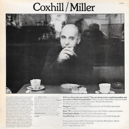 Lol Coxhill & Steve Miller (3) : Coxhill / Miller / Miller / Coxhill (LP, Album)