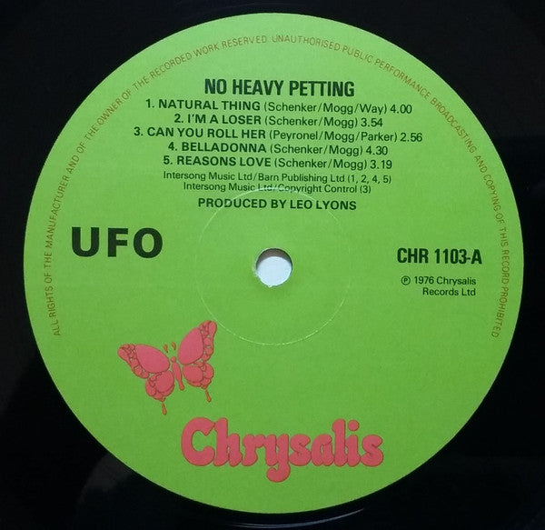 UFO (5) : No Heavy Petting (LP, Album)