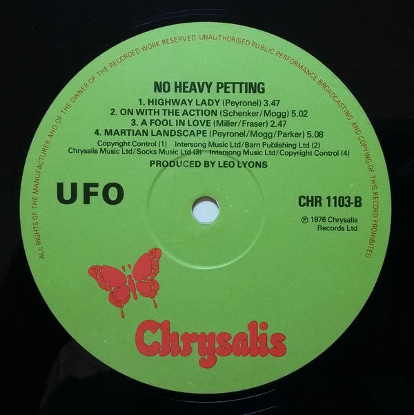 UFO (5) : No Heavy Petting (LP, Album)