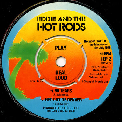 Eddie & The Hot Rods* : Live At The Marquee (7", EP)