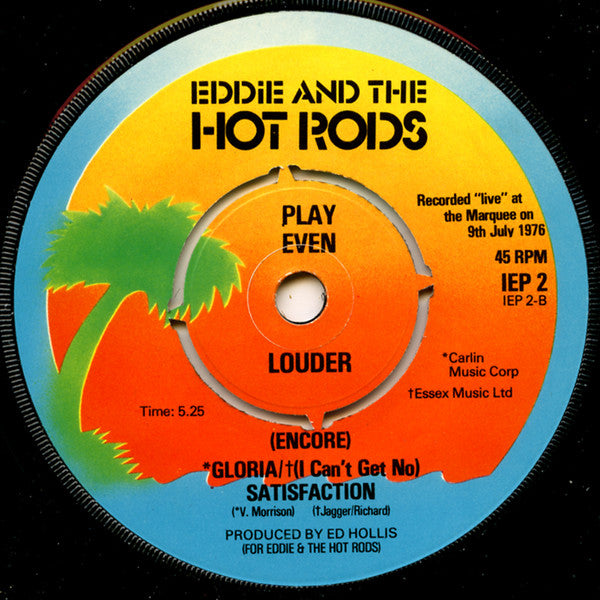 Eddie & The Hot Rods* : Live At The Marquee (7", EP)