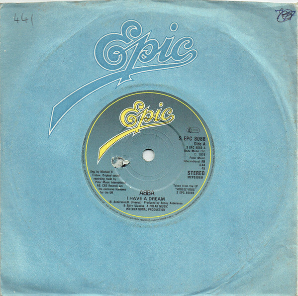 ABBA : I Have A Dream (7", Single)
