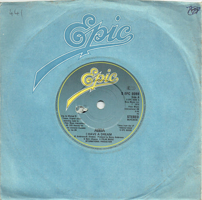 ABBA : I Have A Dream (7", Single)