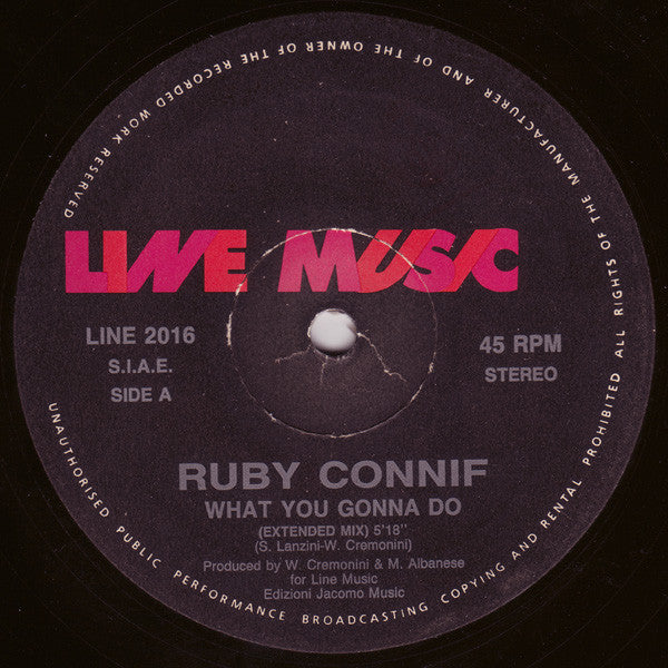Ruby Connif : What You Gonna Do (12")