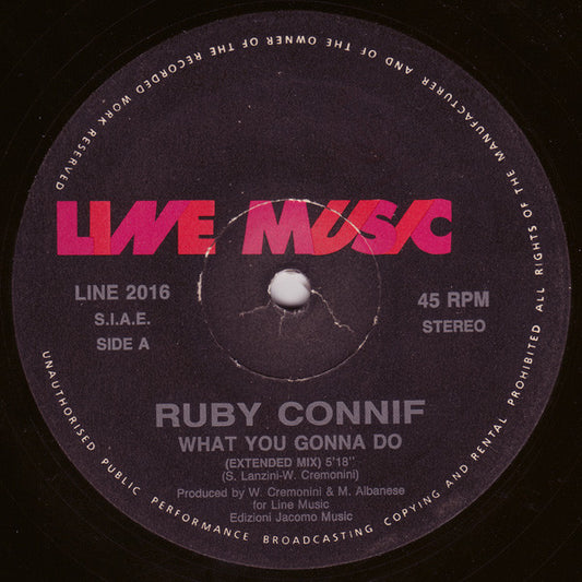 Ruby Connif : What You Gonna Do (12")