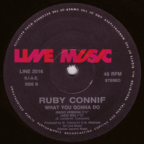 Ruby Connif : What You Gonna Do (12")