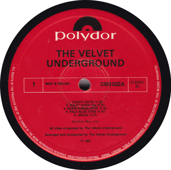 The Velvet Underground : The Velvet Underground (LP, Album, RE, Red)