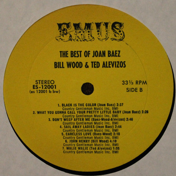 Joan Baez Featuring Bill Wood (5) & Ted Alevizos : The Best Of Joan Baez (LP, Album, RE)