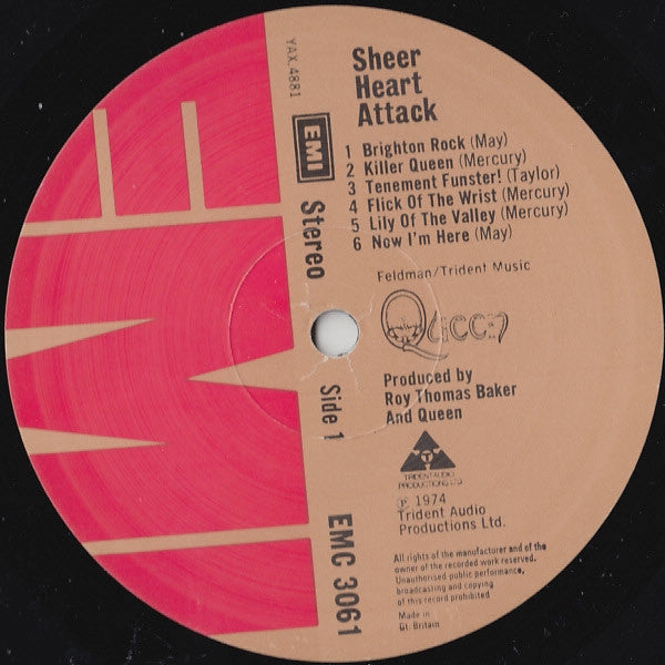 Queen : Sheer Heart Attack (LP, Album)