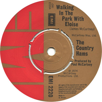 The Country Hams : Walking In The Park With Eloise (7")