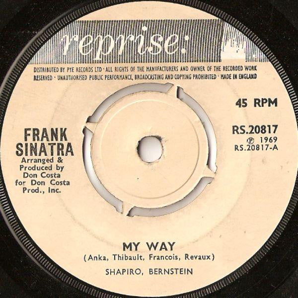 Frank Sinatra : My Way (7", Single, Kno)