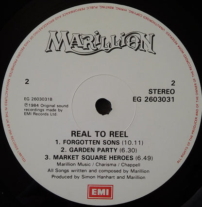 Marillion : Real To Reel (LP, Album)