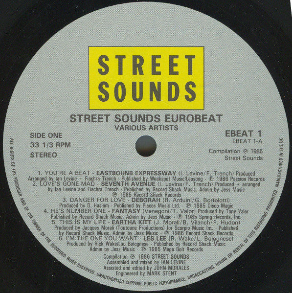 Various : Eurobeat (LP, Comp, Mixed)