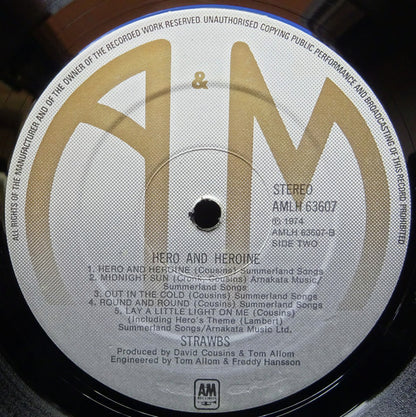 Strawbs : Hero And Heroine (LP, Album)