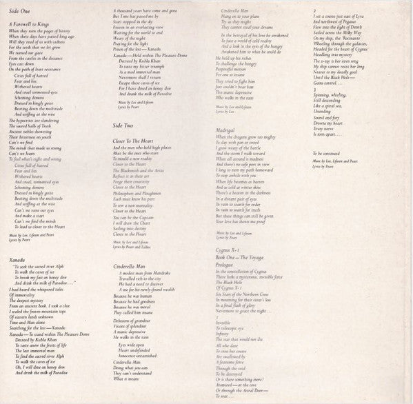 Rush : A Farewell To Kings (LP, Album, Gat)
