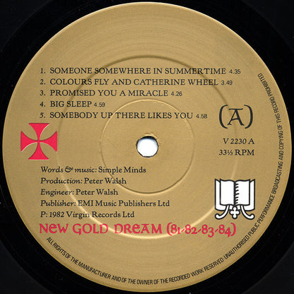 Simple Minds : New Gold Dream (81-82-83-84) (LP, Album, CBS)