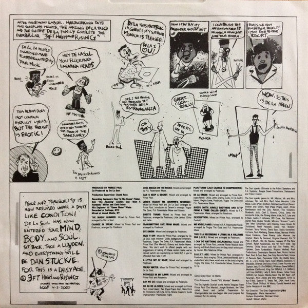 De La Soul : 3 Feet High And Rising (LP, Album, Dam)