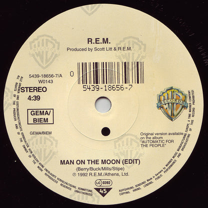 R.E.M. : Man On The Moon (7", Single)
