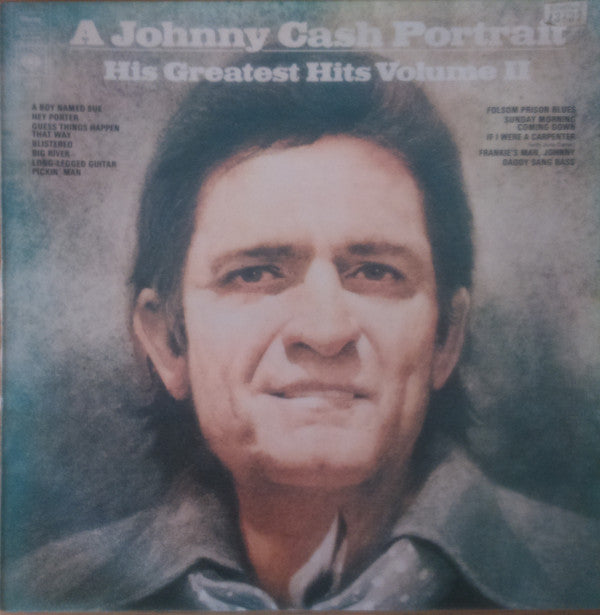 Johnny Cash : A Johnny Cash Portrait, His Greatest Hits, Volume II (LP, Comp, RE)