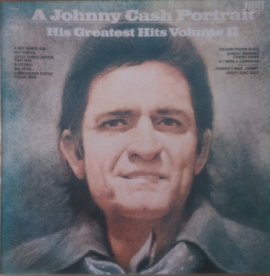 Johnny Cash : A Johnny Cash Portrait, His Greatest Hits, Volume II (LP, Comp, RE)