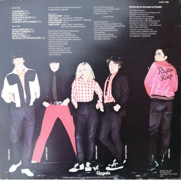 Blondie : Blondie (LP, Album, RE, RP, Blu)