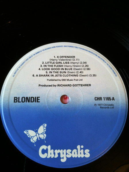 Blondie : Blondie (LP, Album, RE, RP, Blu)