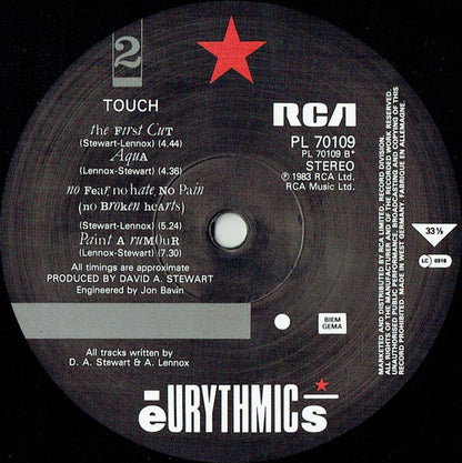 Eurythmics : Touch (LP, Album)