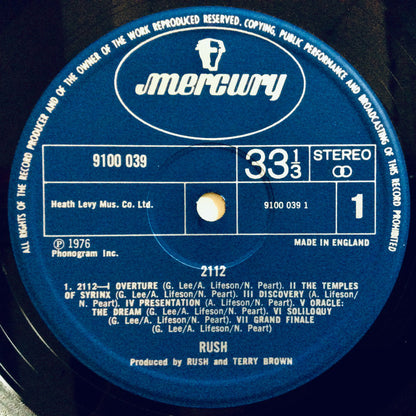 Rush : 2112 (LP, Album, Gat)