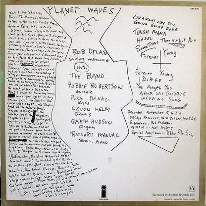 Bob Dylan : Planet Waves (LP, Album)