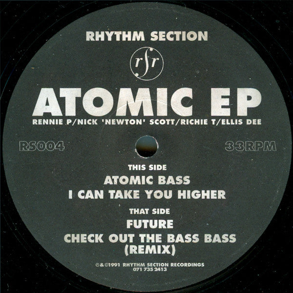 Rhythm Section (2) : Atomic EP (12", EP, Bla)