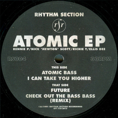 Rhythm Section (2) : Atomic EP (12", EP, Bla)