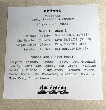 Khünnt : Failures (LP, Ltd)