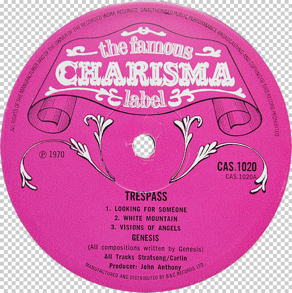 Genesis : Trespass (LP, Album, Scr)