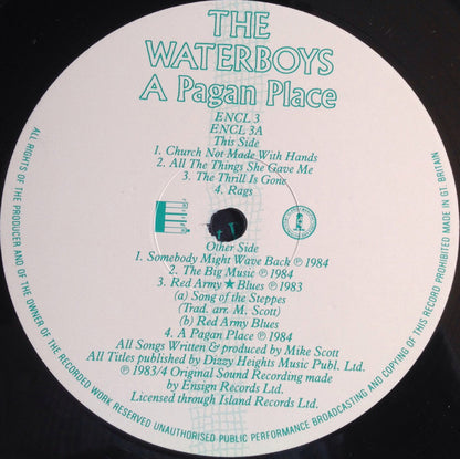 The Waterboys : A Pagan Place (LP, Album, EMI)